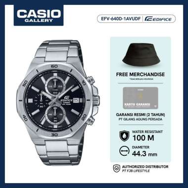 Casio Jam Tangan Original Pria Edifice EFV-640D-1AVUDF Analog
