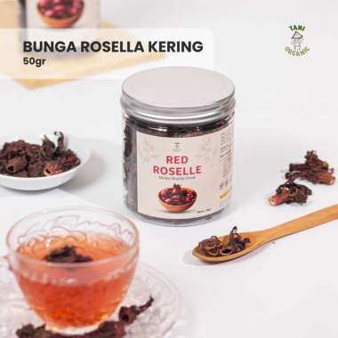 Tani Organic Teh Bunga Rosella Merah Kering Premium 50 gram TOPLES