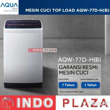 MESIN CUCI 1 TABUNG 7 KG / 7KG AQUA JAPAN AQW-77DH