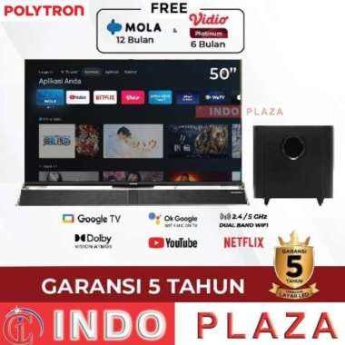 TV POLYTRON 50 Inch PLD-50BUG9959 4K UHD SMART ANDROID
