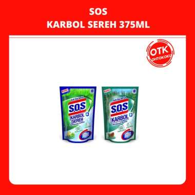 SOS PEMBERSIH KARBOL 375ML REFILL sereh