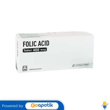FOLIC ACID PROMED 400 MG BOX 100 TABLET