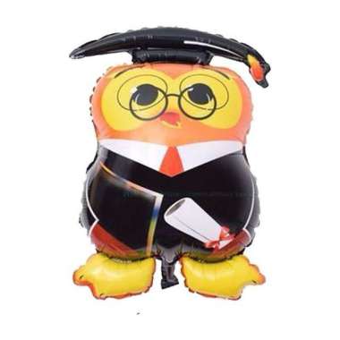 Balon Foil Karakter Happy Graduation Wisuda Dekorasi Graduation Owl
