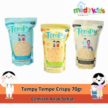 TEMPY TEMPE CRISPY/ KERIPIK SEHAT ANAK/ABE FOOD 70 GR asin