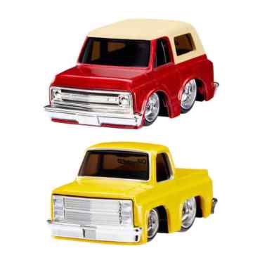 Car Tuned 2-Pack Series 2 1969 Chevy K5 Blazer (Lowrider) + 1987 Chevy C10 (Lowrider)
