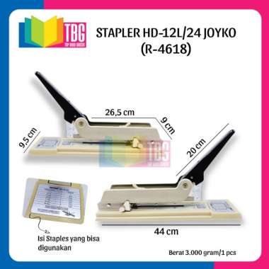 1 PCS STAPLER HD-12L/24 JOYKO / STAPLES BESAR / STAPLES JILID TENGAH / HEAVY DUTY STAPLER (R-4618)