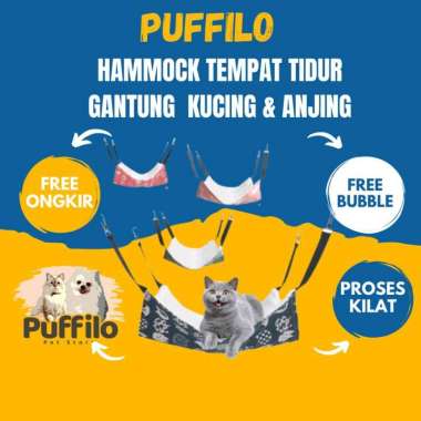 Hammock Tempat Tidur Gantung Kucing - Ayunan Kucing