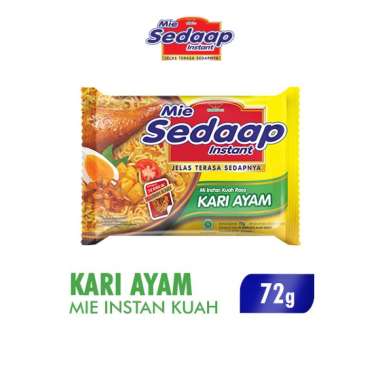 Promo Harga Sedaap Mie Kuah Kari Ayam 72 gr - Blibli