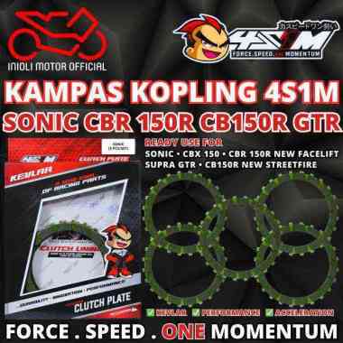 4S1M KAMPAS KOPLING 4S1M RACING SONIC 150 SUPRA GTR NEW CBR 150 CB150 150R LED FACELIFT STREETFIRE C