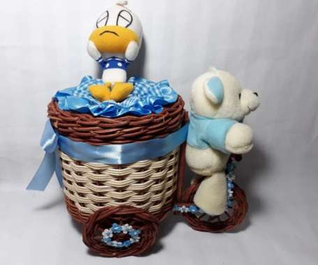 Boneka Donal Bebek Donald Duck Doll Mainan Tissue Box Tempat Kotak Toy