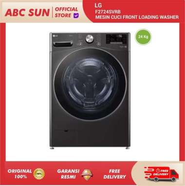 LG F2724svrb Mesin Cuci Front Loading washer 24 Kg Steam Inverter