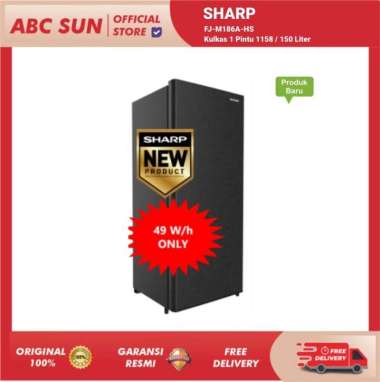 Sharp FJM198AHS Kulkas 1 Pintu Drect Cooling 158 / 150 Liter