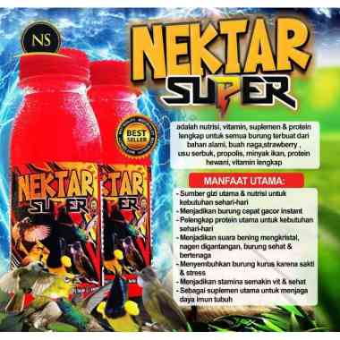 NEKTAR SUPER MERAH DOSIS TINGGI NEKTAR WAJIB UNTUK BURUNG SOGON KONIN PLECI LOMBA BEST SELLER