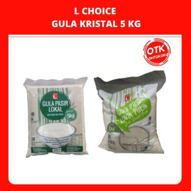 L CHOICE GULA PASIR GULA KRISTAL GULA PREMIUM 5 KG Hijau
