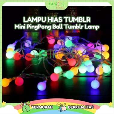 Lampu Hias Tumblr Bulat Lampu Model Pingpong LED Hias