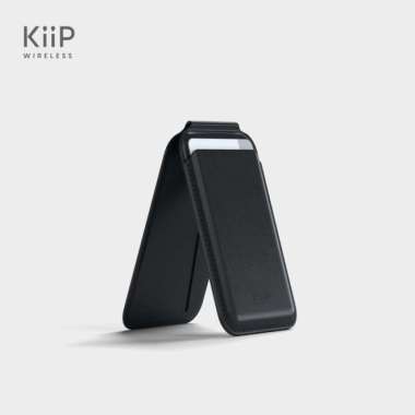 KIIP WIRELESS M2 MAGNETIC PHONE CARD HOLDER MAGSAFE WALLET SLIM DOMPET KARTU STAND HP Hitam