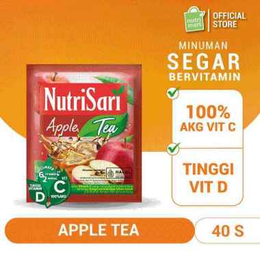 NutriSari Apple Tea 40 Sachet - Tinggi Vitamin C Vitamin D