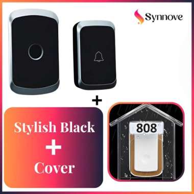 Bell Rumah Wireless Set Cover Pelindung Waterproof Bel Wireless Jarak Jauh Tanpa Kabel Anti Air Hita