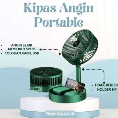 Kipas Angin Portable Kipas Angin Lipat Kipas Angin Meja 360° USB Kipas Angin Genggam Kipas lipat