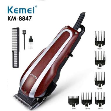 Kemei KM-8847 Hair Clipper Alat Cukur Potong Rambut Elektrik KM8847 KM 8847