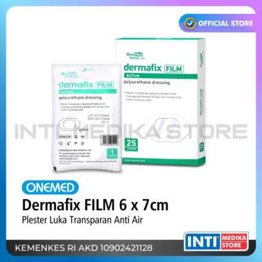 ONEMED - Plester Luka DERMAFIX FILM 6 x 7cm | Plaster Transparan Anti Air