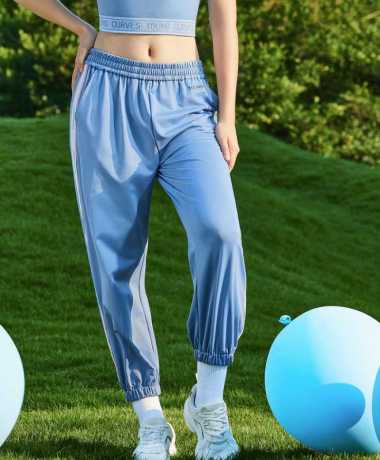 Young Curves Athletic Aesthetic Pants C05-100113 M Grey
