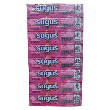 Sugus Permen Buah Lunak Rasa Strawberry 1 Pack (24 Sticks)