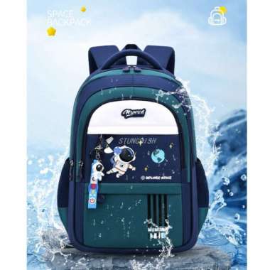 Tas Anak Sekolah Laki Laki Tas Anak Cowok SD SMP SMA Motif Keren Tas Terbaru Backpack Kekinian Hijau