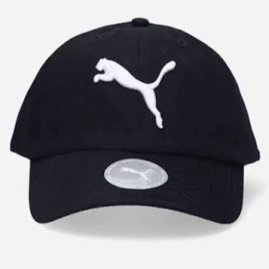 Topi Pria PUMA ESS Cap Black Whita-Logo 052919 01