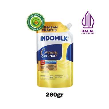 Indomilk Kental Manis Putih Small Pouch 260 gr / Indomilk Creamy Original