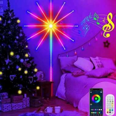 SCANSION LIGHT | ROCKWARE Firework LAMPU STRIP LED KEMBANG API PENUH WARNA RGB BENTUK KEMBANG API DE