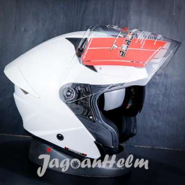 KYT HELM TTR JET SOLID | WHITE GLOSSY | TTR-JET DOUBLE VISOR STANDART XXL
