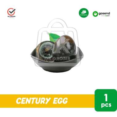 Telur Pitan Century Egg Telur Bebek Bitan Preserved Duck Egg Phitan Bhitan 1 pcs (KHUSUS INSTANT)
