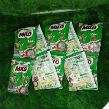NESTLE Milo 3 IN 1 renceng malt susu cokelat (10sachet 34gram) - Coklat Susu Chocolate