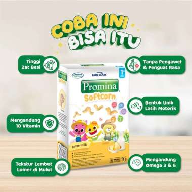 Promina softcorn buttermilk / yoghurt strawberry 15 gram buttermilk