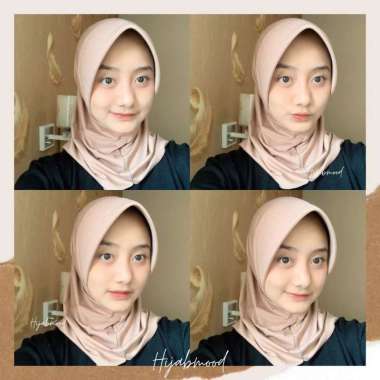 Hijabmood - Hijab Sporty / Hijab Instant / Hijab Sporty Olah Raga Spandek Bergo Polos Putih