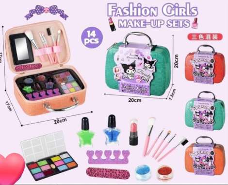 OEM MAINAN TAS MAKE UP KOPER ANAK PEREMPUAN