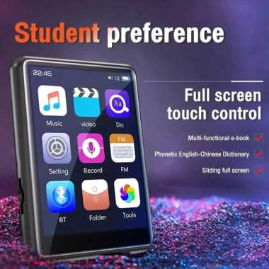 OCCKIC MP3 Digital Audio Player Bluetooth 5.1 HiFi Touchscreen 500mAh S6 Karaoke Set Theatre Musik P