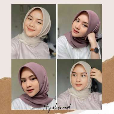 Hijabmood - Segi Empat Paris / Redrose / Varisha /Bulan Bintang/ Azahra Pink Salem
