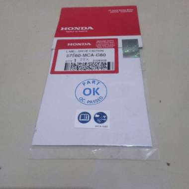 sticker stiker atas tangki bensin label drive caution new cb 150r k15p cb 150x new cbr 150r k45r new