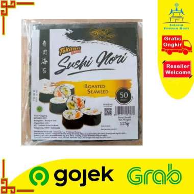 Sushi Nori Seaweed Rumput Laut 50 Lembar 125gr - TOKINORI