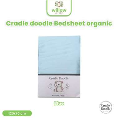 Sprei Kasur - Cradle Doodle Bedsheet 120X70 Org Blue