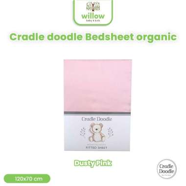 Sprei Kasur - Cradle Doodle Bedsheet 120X70 Org Pink