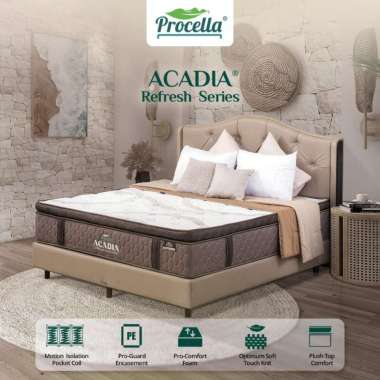 Tempat Tidur Matrass Procella Springbed Acadia dengan Comfort Level Medium Soft Kasur,180x200