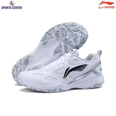 New Sepatu Badminton Lining Blast JF-01 / JF Lite AYTU025-1 White Black 46 1/3
