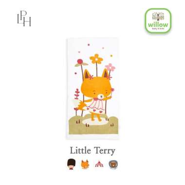 Handuk Mandi Bayi - Palmerhaus Little Terry Towel Flower Fox