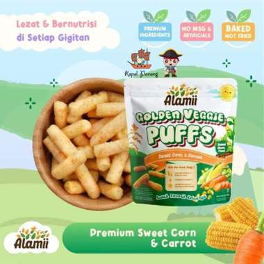 Alamii Golden Veggie Puffs - 25gram
