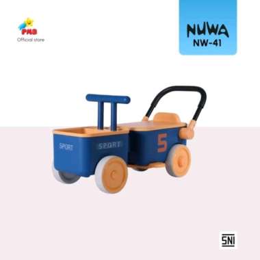 Mainan Anak Gerobak Dorong Kereta Tarik Nuwa NW41 Push Car PMB NW 41 Biru