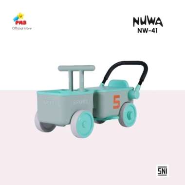 Mainan Anak Gerobak Dorong Kereta Tarik Nuwa NW41 Push Car PMB NW 41 Hijau