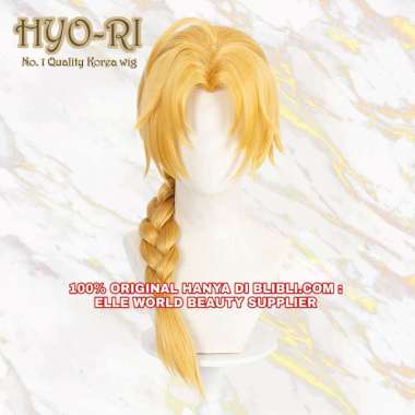 READY STOCK - WIG EDWARD ELRIC WIG COSPLAY ANIME FULLMETAL ALCHEMIST BROTHERHOOD WIG COWO COWOK PRIA